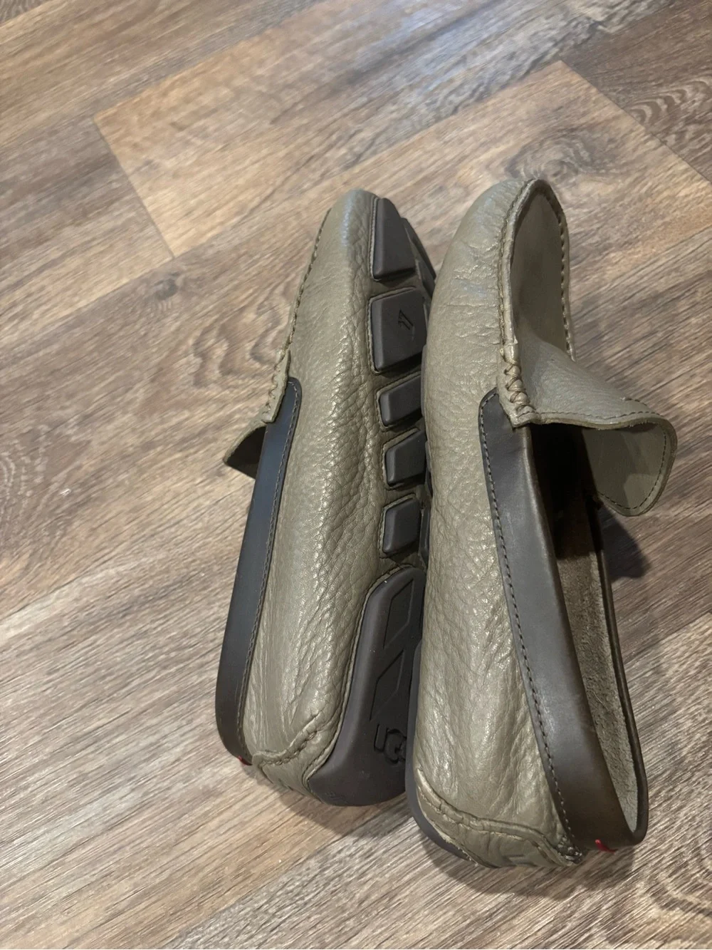 UGG Henrick Leather Driving Loafers Sage Green Treadlite Mens 8